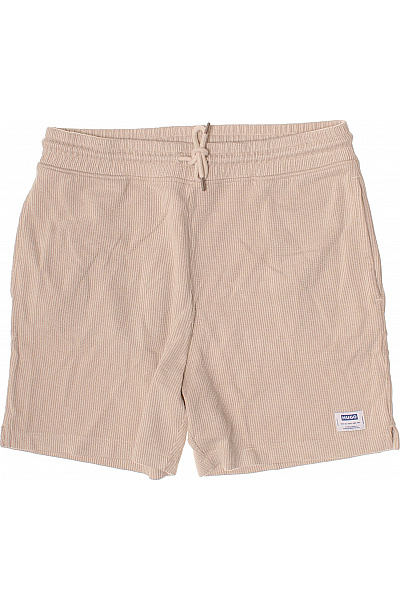 Hugo Boss Pánské Bavlněné Pruhované Kraťasy Volnočasové Béžové Velikost XL