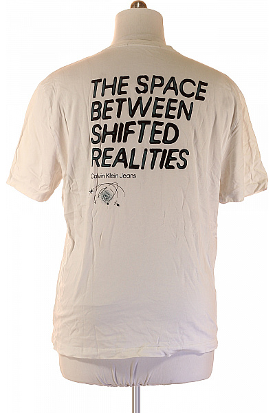 Calvin Klein Pánské tričko s krátkým rukávem a potiskem Calvin Klein Jeans bílé bavlněné basic Vel. m | Calvin Klein | obrázek 2