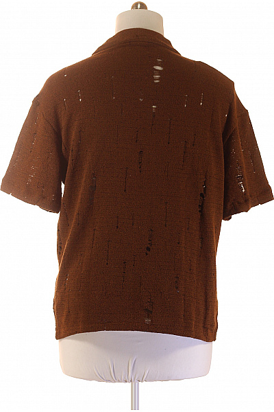 dandalo Pánské hnědé košile s krátkým rukávem vzorovaná ležérní Velikost L | dandalo | obrázek 3