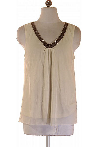 ONLY Dámská halenka bez rukávů s kamínky a výstřihem do V Vel. 36 | ONLY | obrázek 2