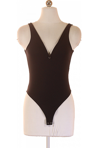 Dámské Tričko Bez Rukávů Hnědé Jednobarevné Basic Vel. 36