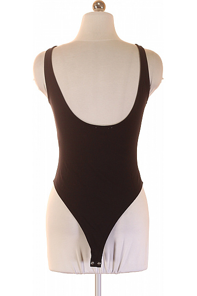 Dámské tričko bez rukávů hnědé jednobarevné basic Vel. 36 | Unimoda | obrázek 2