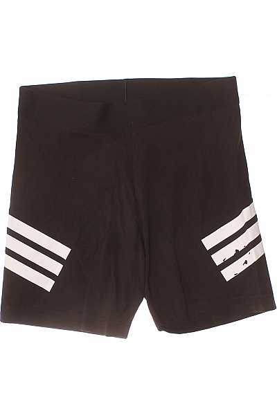 ADIDAS Dámské černé Sportovní Krátké Pruhované Vel. M