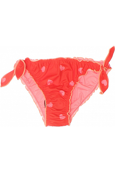 Dívčí plavky červené srdíčka mašle Velikost 150 | Unimoda | obrázek 2