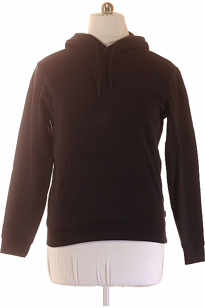 ONLY & SONS Pánská Mikina S Kapucí A Klokaní Kapsou černá Jednobarevná Streetwear Velikost M