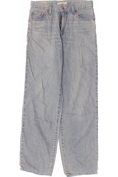 LEVIS Dámské Džíny Volné Modré Bavlněné Seprané Vel. 27