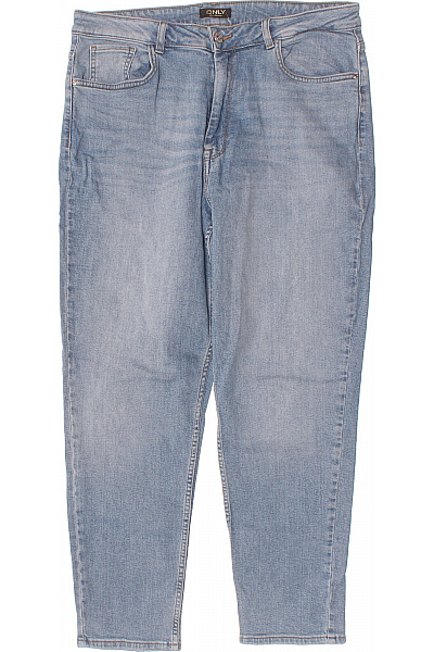 ONLY Dámské Modré Bavlněné Džíny S Vysokým Pasem A Kapsami Vel. 32