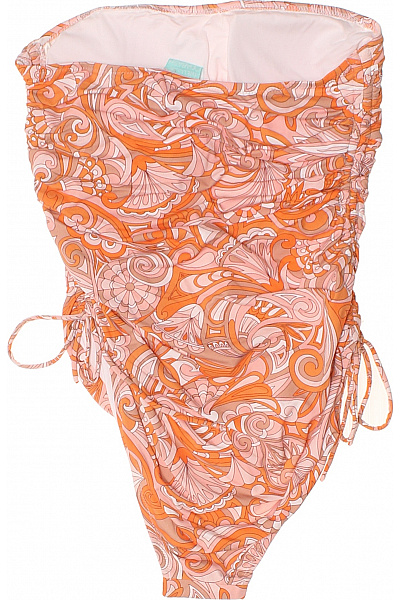 Melissa jednodílné retro oranžové květinové stahovací plavky Vel. 42 | Melissa | obrázek 3