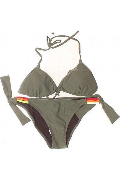 SUNDEK Dámské bikiny na zavazování zelené trojúhelníkové moderní Vel. 40 | SUNDEK | obrázek 2