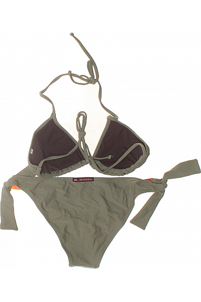 SUNDEK Dámské bikiny na zavazování zelené trojúhelníkové moderní Vel. 40 | SUNDEK | obrázek 3