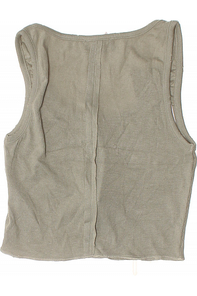 dámské tílko bez rukávů basic jednobarevné crop top Vel. xs | Unimoda | obrázek 3