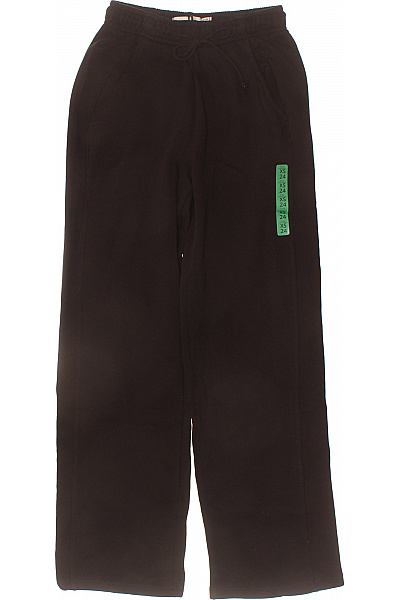 PULL&BEAR Dámské Tepláky Bavlněné černé Volnočasové S Kapsami Velikost XS