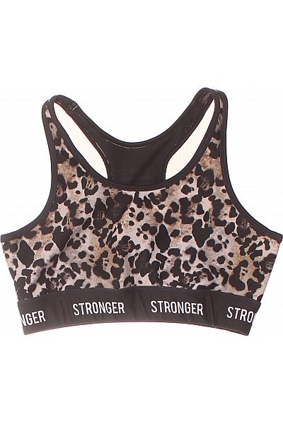 stronger Dámská sportovní podprsenka s leopardím vzorem a nápisem Vel. XS | stronger | obrázek 2
