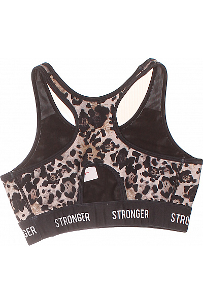 stronger Dámská sportovní podprsenka s leopardím vzorem a nápisem Vel. XS | stronger | obrázek 3