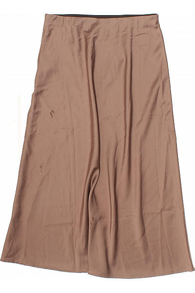 Y.A.S Dámská midi sukně hnědá saténová elegantní splývavá Velikost M | Y.A.S | obrázek 2