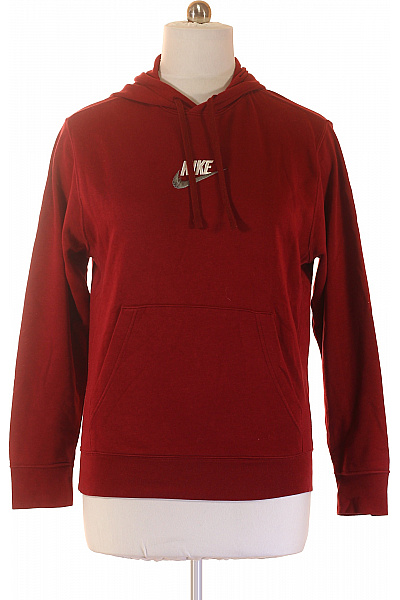 Nike Pánská červená Mikina S Kapucí A Logem Vel. M