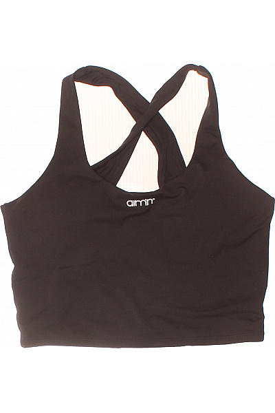 aimn Dámské černé sportovní tílko bez rukávů crop top Vel. s | aimn | obrázek 2