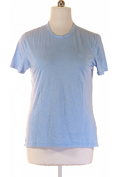 MbyM Pánské Tričko S Krátkým Rukávem Jednobarevné Basic Modré Vel. 100