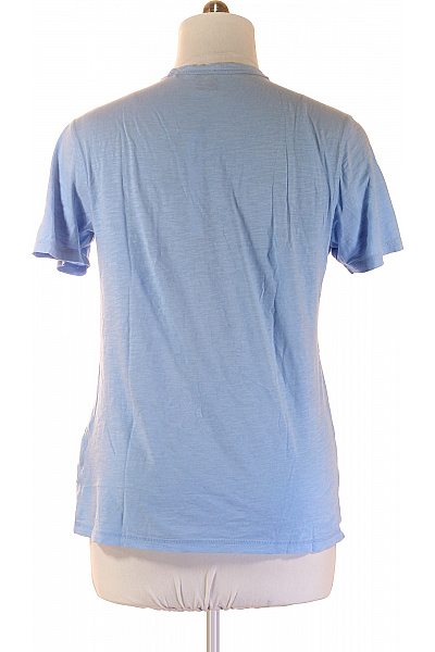 mbyM Pánské tričko s krátkým rukávem jednobarevné basic modré Vel. 100 | mbyM | obrázek 2