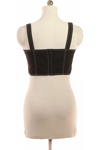 4TH RECKLESS dámské černé tílko crop top bez rukávů Vel. EU 42 | 4TH RECKLESS | obrázek 2