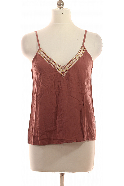 Dámská halenka bez rukávů s výstřihem do V vyšívaná letní boho Velikost 42 | Unimoda | obrázek 2