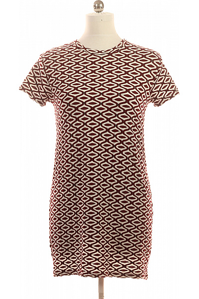 ZARA Dámské tričkové šaty s krátkým rukávem a geometrickým vzorem Vel. M | ZARA | obrázek 2