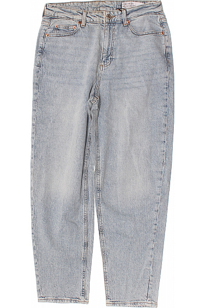 VERO MODA Dámské Džíny Volné S Vysokým Pasem Modré Bavlněné Seprané Velikost 31/32