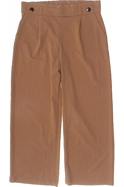 JACQUELINE DE YONG Dámské Hnědé široké Kalhoty S Vysokým Pasem Volnočasové Elegantní Polyesterové Vel. XXL/32