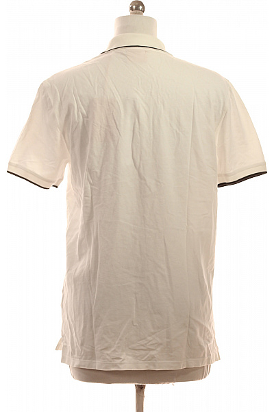 Hugo Boss Dámské bílé polo tričko s krátkým rukávem a nápisem Vel. EU L | Hugo Boss | obrázek 3