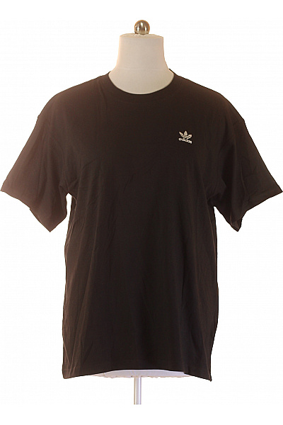 ADIDAS Pánské tričko s krátkým rukávem a výšivkou basic černé Velikost L | ADIDAS | obrázek 2