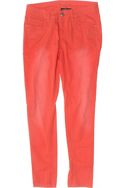 Esmara dámské bavlněné kalhoty oranžové volnočasové rovné Vel. 36 | Esmara | obrázek 2