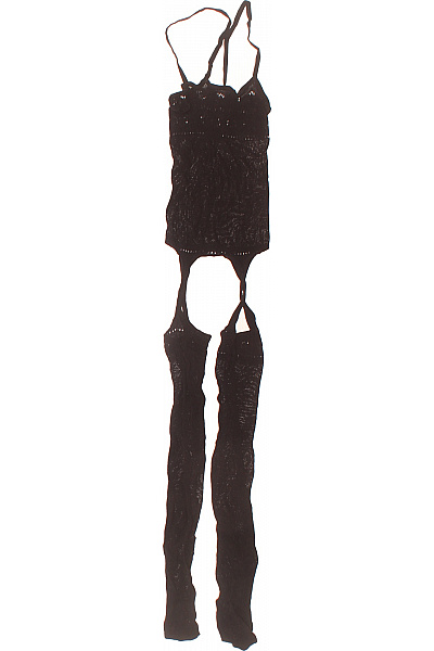 dámský černý overal bez rukávů krajkový | Unimoda | obrázek 2