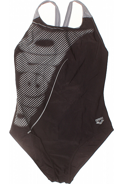 Arena Dámské Jednodílné Plavky Pruhované Sportovní Rychleschnoucí Vel. DE 40