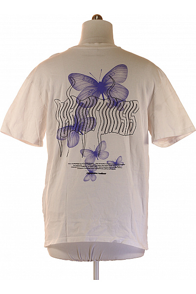 MJGONZALES Pánské tričko s krátkým rukávem bílé s potiskem basic Velikost L | MJGONZALES | obrázek 2