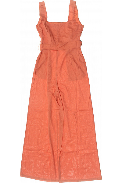 Willen dámský oranžový overal bez rukávů široké nohavice léto Vel. 10 | Willen | obrázek 2