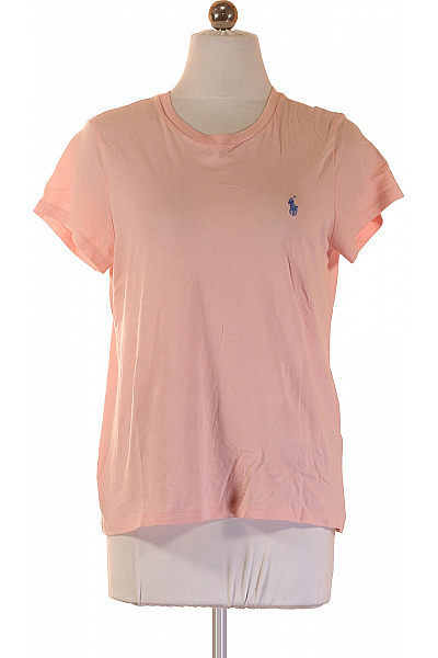 Ralph Lauren Dámské růžové tričko s krátkým rukávem a výšivkou basic Velikost S | Ralph Lauren | obrázek 2