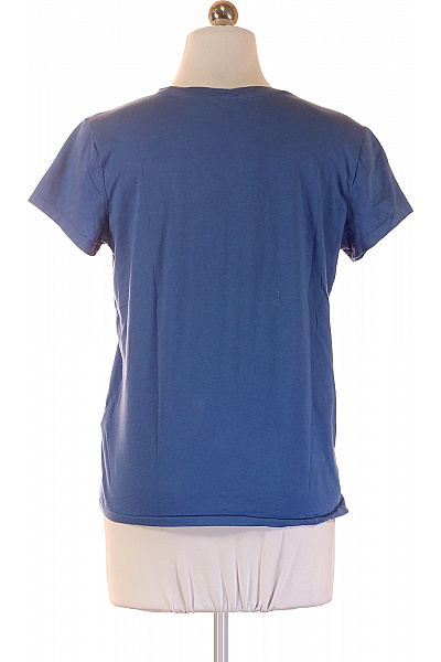 Ralph Lauren Dámské tričko s krátkým rukávem modré s výšivkou basic bavlna Velikost S | Ralph Lauren | obrázek 3