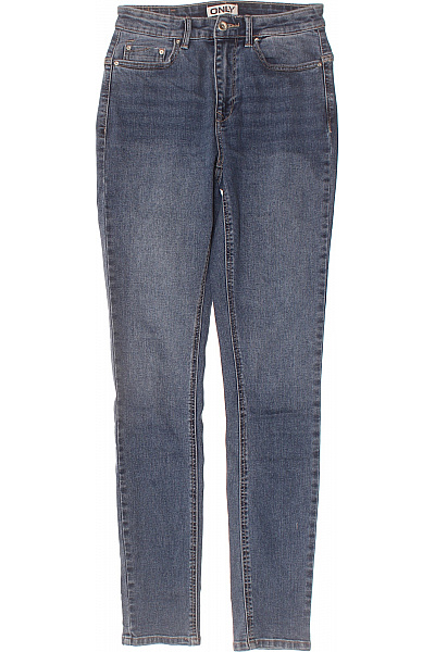 ONLY Dámské Džíny Strečové úzké S Vysokým Pasem Modré Velikost 34
