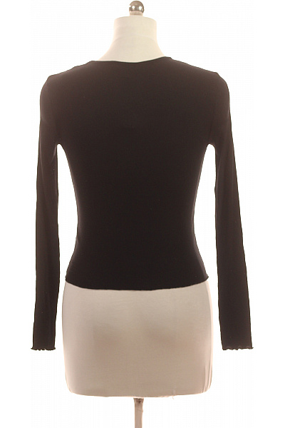 Miss Selfrdige Dámské tričko s dlouhým rukávem černé basic crop top Velikost EU 38 | Miss Selfrdige | obrázek 3