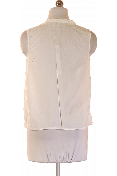 VILA Dámská halenka bez rukávů bílá viskóza volná Velikost 36 | VILA | obrázek 3