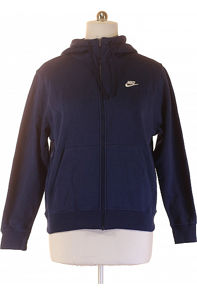 Nike pánská bavlněná mikina s kapucí na zip modrá Vel. l | Nike | obrázek 2