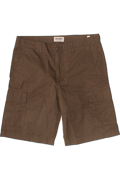 JACK & JONES Pánské bavlněné cargo kraťasy volnočasové hnědé Velikost M | JACK & JONES | obrázek 2