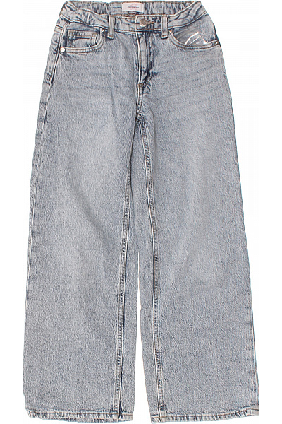 VERO MODA Dívčí Džíny široké Světle Modré Velikost 140 Cm