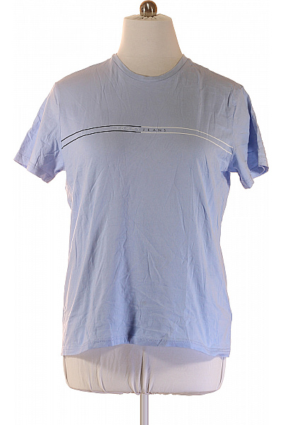 TOMMY HILFIGER Tričko s krátkým rukávem a nápisem basic bavlněné modré Velikost XL | TOMMY HILFIGER | obrázek 2