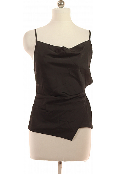 LeGer By Lena Gercke Dámská Halenka Bez Rukávů Saténová Elegantní černá Asymetrická Velikost 40