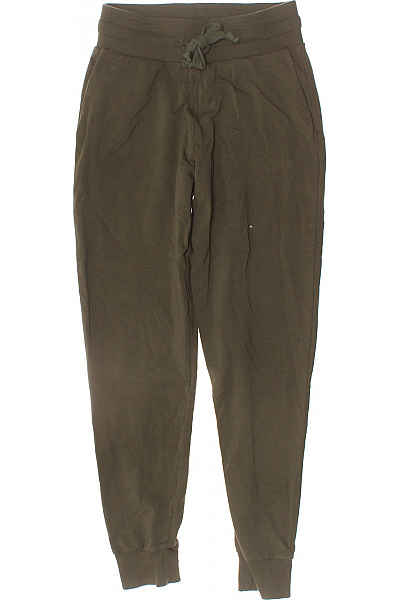 Dámské Tepláky Zelené Volnočasové S Kapsami Vel. S