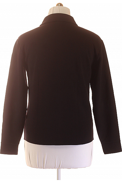 SELECTED Dámská černá mikina s dlouhým rukávem a límečkem na zip Vel. L | SELECTED | obrázek 2