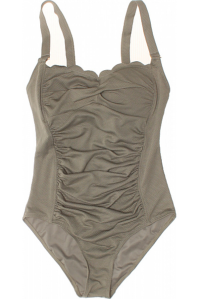 Hunkemoller jednodílné plavky tvarující khaki žebrované moderní Velikost 36 | Hunkemoller | obrázek 2