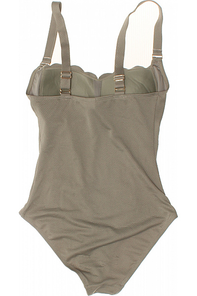 Hunkemoller jednodílné plavky tvarující khaki žebrované moderní Velikost 36 | Hunkemoller | obrázek 3