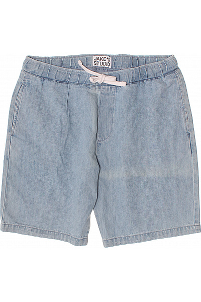 Jake*s Pánské Džínové Kraťasy Volnočasové S Kapsami Modré Vel. M
